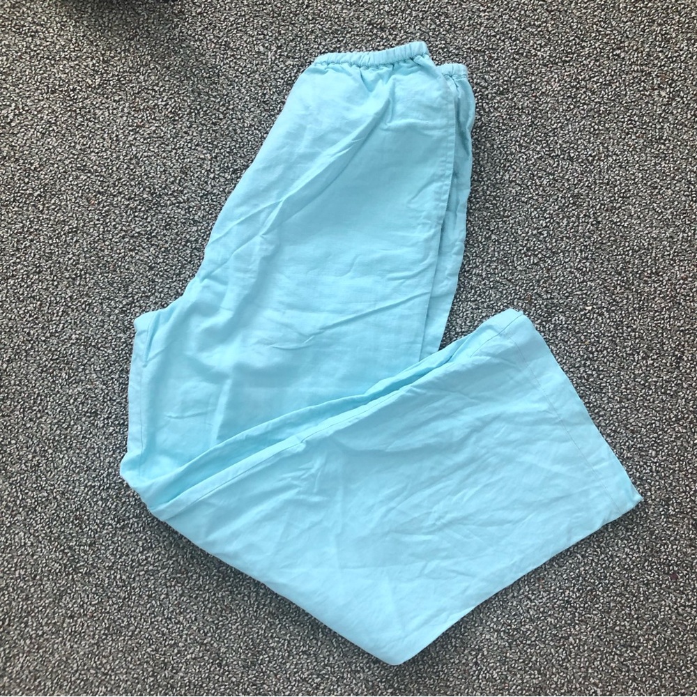 LILLY PULITZER 🏝️ teal linen pants